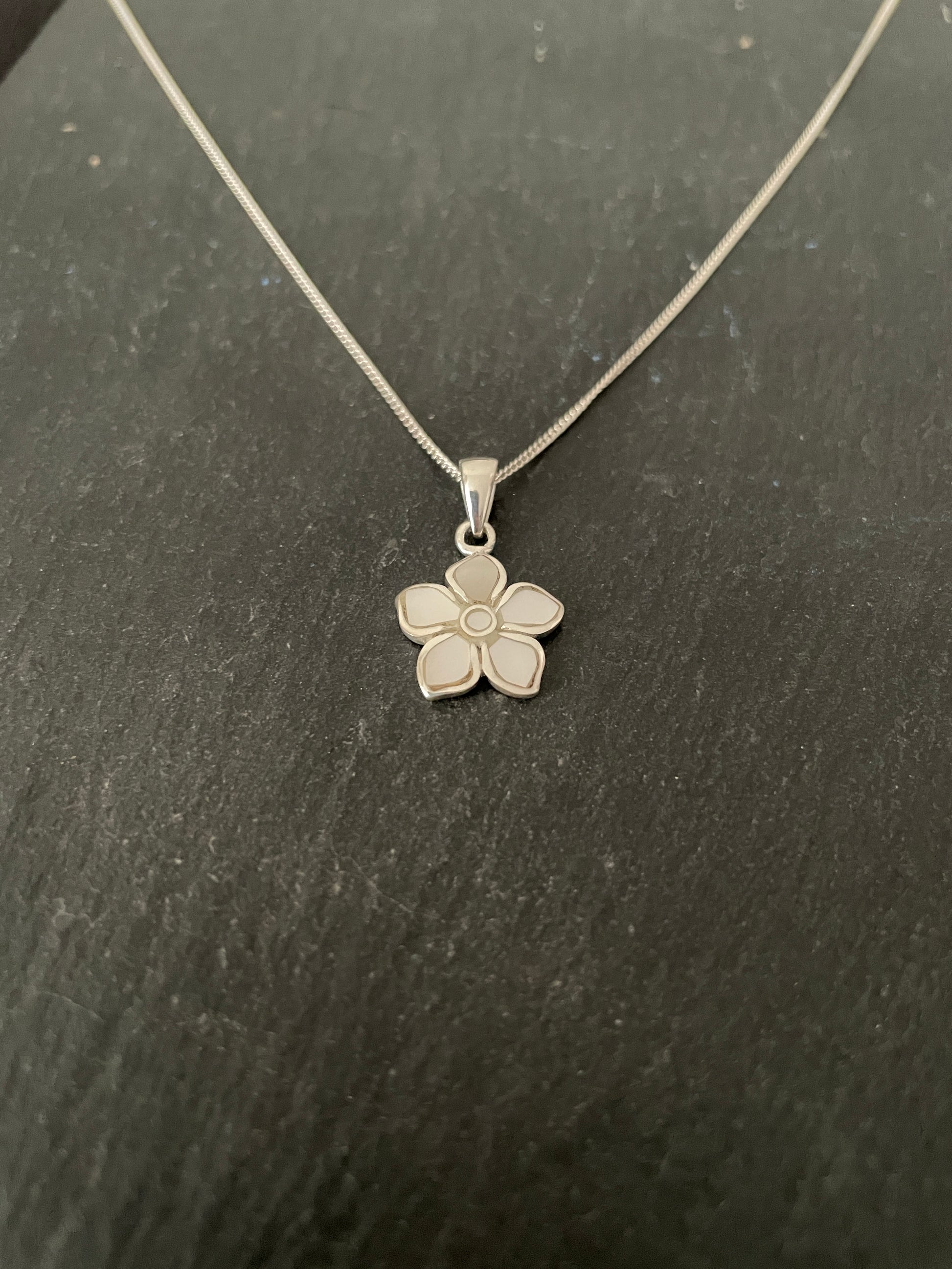 Mother of Pearl Flower Pendant image 1
