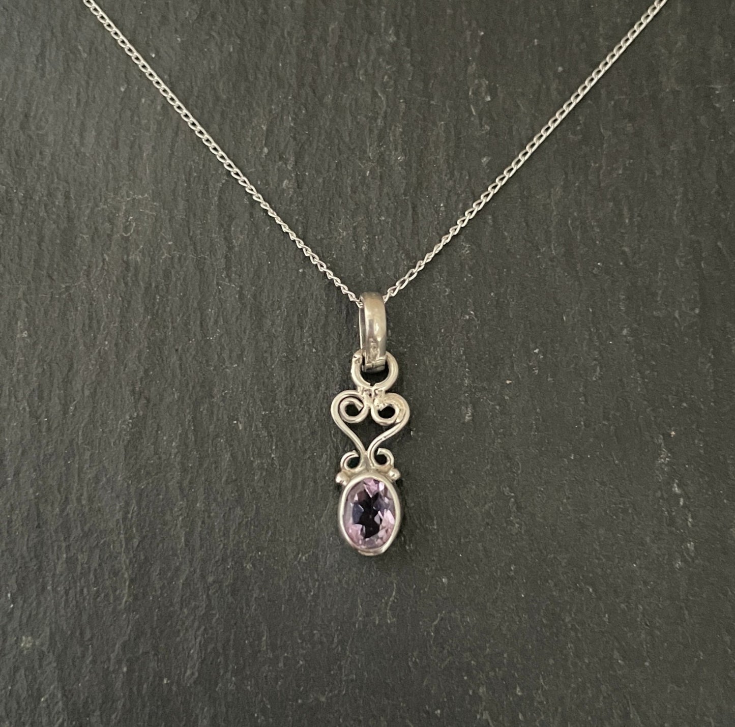 Amethyst and Silver Pendant image 0