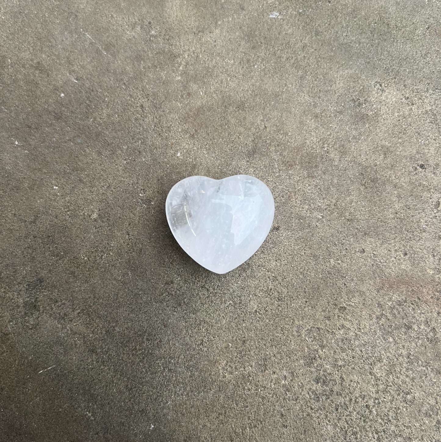 Clear Quartz Bubble Heart image 0