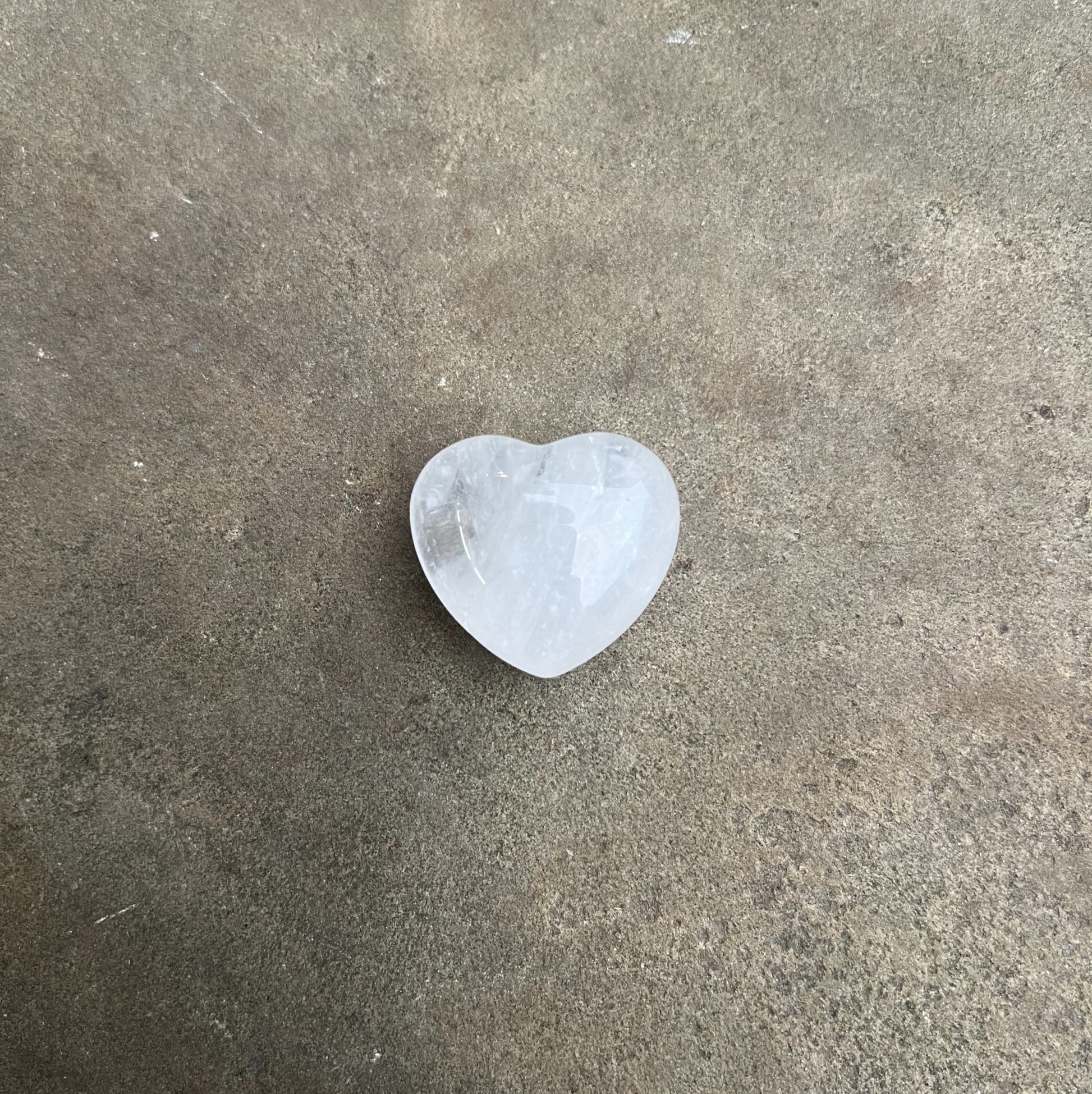 Clear Quartz Bubble Heart image 0