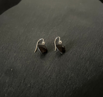 Smokey Quartz Square Earrings image 1