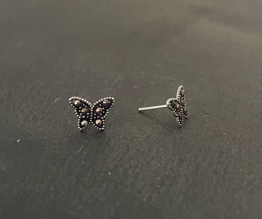 Marcasite Butterfly Studs image 1